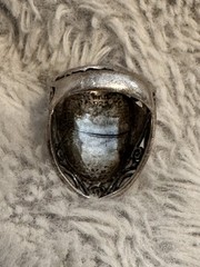Israel .925 Sterling Silver Hammered Open Filigree 7 Grams Ring Size 8.5