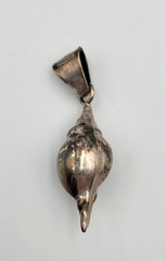 Vintage Taxco Mexico Sterling Silver Conch Shell Pendant 925 2″ TL-29 8g