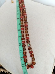 Joan Rivers Earth Tone Color Faceted Acrylic Beaded Necklace