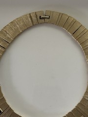 Vintage Les Bernard Gold Tone Jeweled Cleopatra Bib Collar Necklace