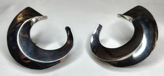 Suzanne St. Clair Vintage Retro 925 Sterling Silver Stud Earrings 1970s – 1980s