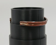 VTG Sterling Signed Cuff Bracelet 2.5in Unisex Solid Stacked Tube 15g Bead