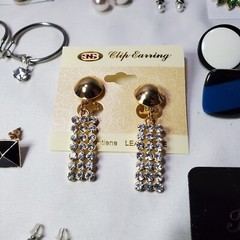 Lot of 19 Pairs Assorted Dangle, Hoop and Stud Earrings
