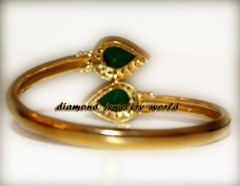 1.78ct Rose Cut Diamond Emerald Silver Vintage Gorgeous Bangle Bracelets Jewelry
