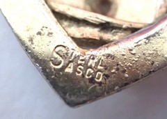 Vintage San Francisco Heart Charm w/Street Trolley or Streetcar Sasco Sterling