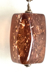 Vtg Rutilated Quartz Pendant – 1/20 12K Gold-filled 18″ Chain