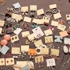 Boho Vintage Y2K Statement Earrings Hoop Stud Lot Jewelry Bundle
