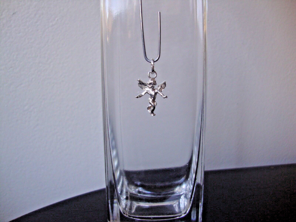 VINTAGE 1970-80s 3D CHERUB ANGEL STERLING SILVER STAMPED 925 CHARM/PENDANT