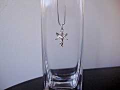 VINTAGE 1970-80s 3D CHERUB ANGEL STERLING SILVER STAMPED 925 CHARM/PENDANT