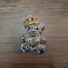 Vintage: Juicy Couture Bear Pendant with Rhinestone Accents