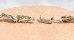 Vintage set of 2 stunning – 1920-1930’s Art Deco paste Open bow tennis bracelet