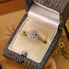 Vintage 14k Gold Diamond 0.78 ct Ring