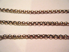 Vintage English 9k /9C Gold Rolo Link Chain Barrel Clasp 18” Necklace 4.8g