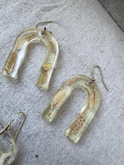 Boho Browns Golds earthy Polished Stone Crystal retro 1970s 1990s Jewelry Lot