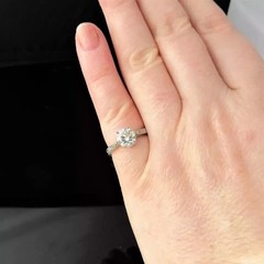 2.20Ct Art Deco Style Lab Created Diamond Engagement 14K White Gold Finish Ring