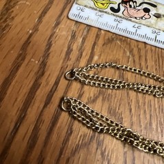 Vintage Necklace Chain Golden 32 In No Catch No Marks N721