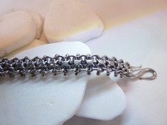 VTG Mens Sterling Silver Cannetille Filigree Etruscan Bracelet RARE 30g 8″ 10mm