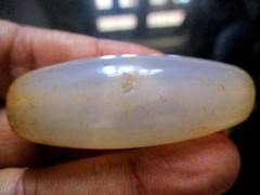 Elongated Bead Agate Antique 50 * 20 mm, 34.11 Gms