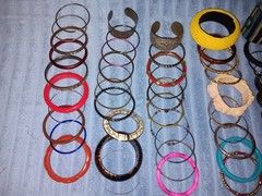 Lot of 100 Vintage Bangle Bracelets From the 1980s & 1990’s Bangles Lot Jelly