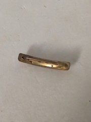 Lot Of (4) Bar Brooch Pins (2) Enamel (1) Gold Tone (1) Marked Gold Top As Is