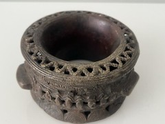 Antique Bronze African Currency Slave Bangle Bracelet
