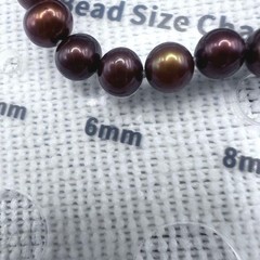 Vintage Glass Beaded Necklace Copper Tone Knotted 70″ Flapper Opera .7mm