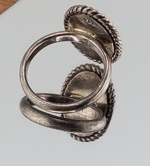 VTG 925 Monogram CME CEM Signet Ring Sz 4.75 Sterling Silver 5g Engraved Oval