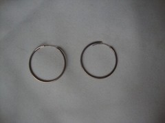 VINTAGE 1970-80s BALI MINIMALIST HOOP STERLING SILVER 925 EAR WIRE EARRINGS