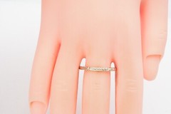 Vintage 18k White Gold Etched Ring Size 6.75