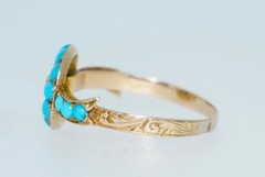 Victorian 15K Turquoise Ring