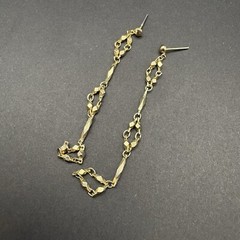 Vintage to Now Dangle Drop Earrings Lot of 5 Gold Tone Pierced Ear Post Back