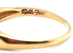Art Deco Diamond Anniversary Wedding Band Ring .25ct Original 1940s 14K