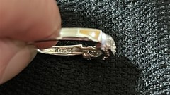925 Sterling Silver Clear CZ Sparkly Wavy Half Eternity Band Ring 2mm Size 6.75
