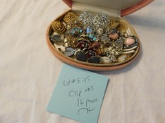 Vintage Earrings Large Lot WEISS CORO COVENTRY MONET Rhinestones 16 Pairs
