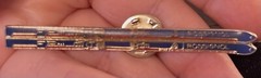 16-Vintage Brooch Pins Academic Marksman Crests Ski Award G&R Ski Tie Tac Eagle