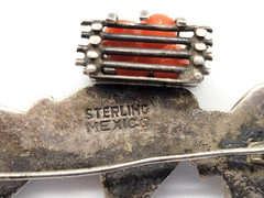 Sterling Man with Crate of Fruit Oranges Brooch Pin Made in Mexico – VINTAGE