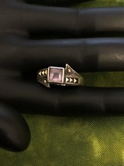 Estate Find .925 Amethyst and Markasite Ring
