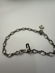Vintage Sterling Retired Creed Victorian Style Hand Charm Bracelet Size 7.5