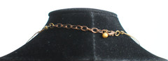 Vintage Floating Necklace 3 Strand Gold Tone Beaded Small Pearls Stones Charms
