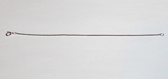 Vtg Sterling Silver 925 Serpentine Chain Link Bracelet 6.5″ (2g) 2mm Wide-Signed