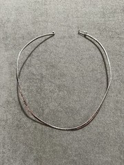 Vintage Mexico 925 Sterling Silver Collar Necklace Torque Choker