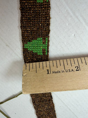 Vintage Necklace Belt Glass Seed Bead Pine Tree Pattern Art Deco Antique 36 in