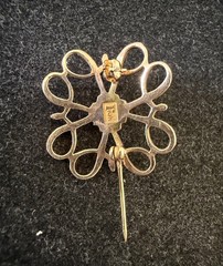 Vintage 10 K Yellow Gold Avon Service Award Pin With Natural Sapphire Stone