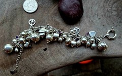 925SS & Amethyst OOAK Vintage Cha-Cha Bracelet 54gr Combo 925 – C-Description 👀