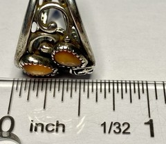 VTG 925 Sterling Silver Spiny Oyster Wheeler Manufacturing Company Ring Sz 10