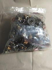 Vtg To Now Junk Jewelry Lot For CRAFTING Or REPAIRS, REPURPOSE, 2.66 Lb USED.