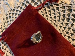 Vintage Beau Sterling Silver Dome Ring | Adjustable Scrollwork Size 7–8 | Gift-R