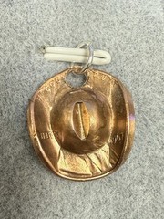 Copper Penny Hat Charm Handmade