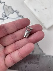 Vintage 925 Sterling Silver Water Wishing Well Charm Pendant
