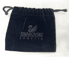 VTG SWAROVSKI Jeweler’s Collection Gold-Plated EARRINGS SWAN+SIGNATURE+COPYRIGHT